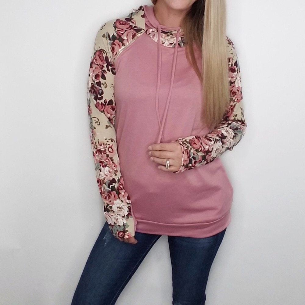 Women’s Double Hoodie Floral
